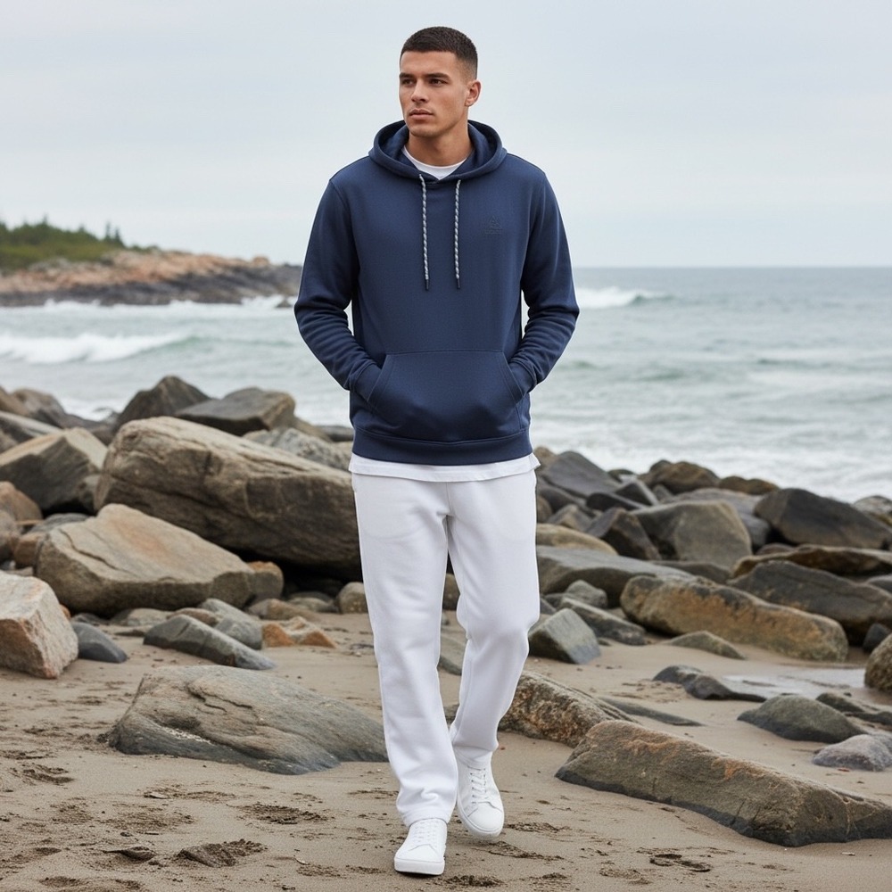 Gerry Mens Tech Hoodie Navy Blue‎ XL Long Sleeve Pullover 1628557 Sweatshirt